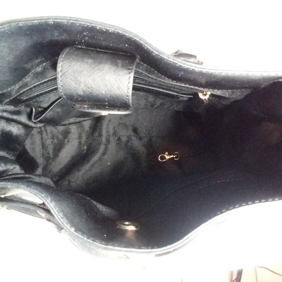 COPY - Michael kors hamelton satchel black stifano leather large. - Picture 15 of 16